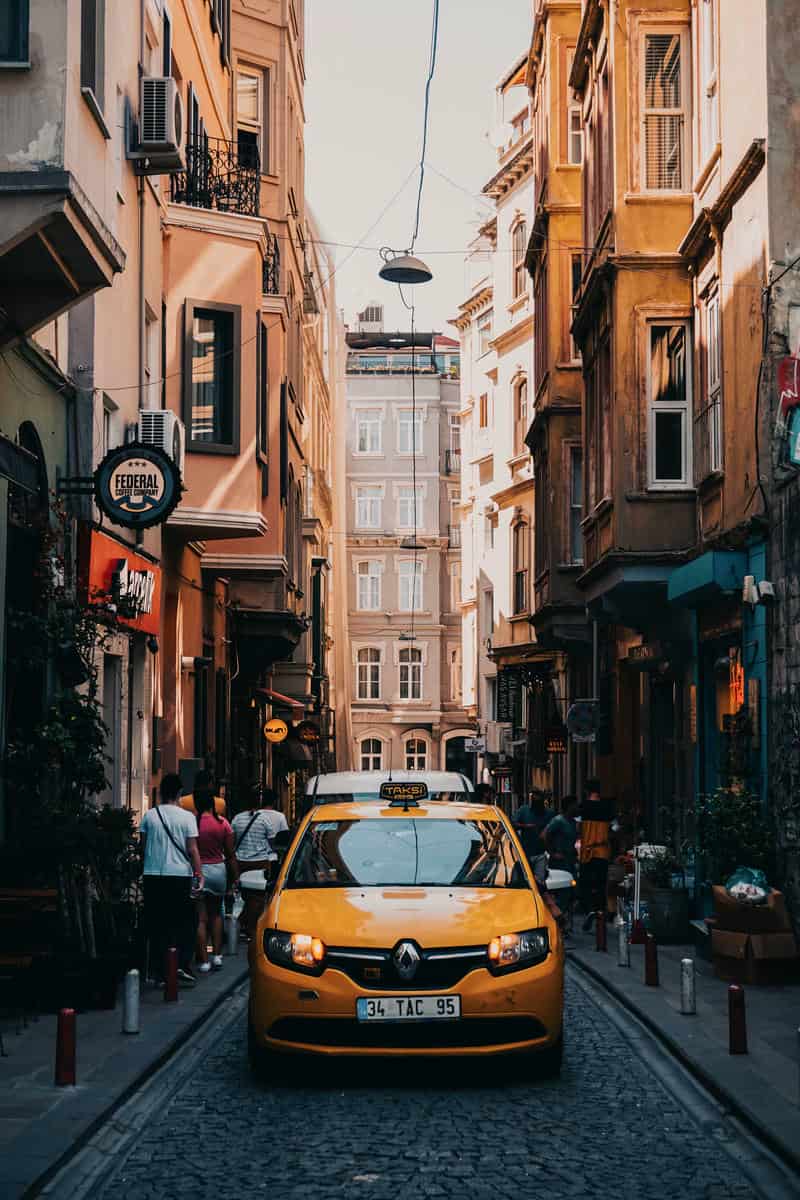 Kayseri trafikte taksi